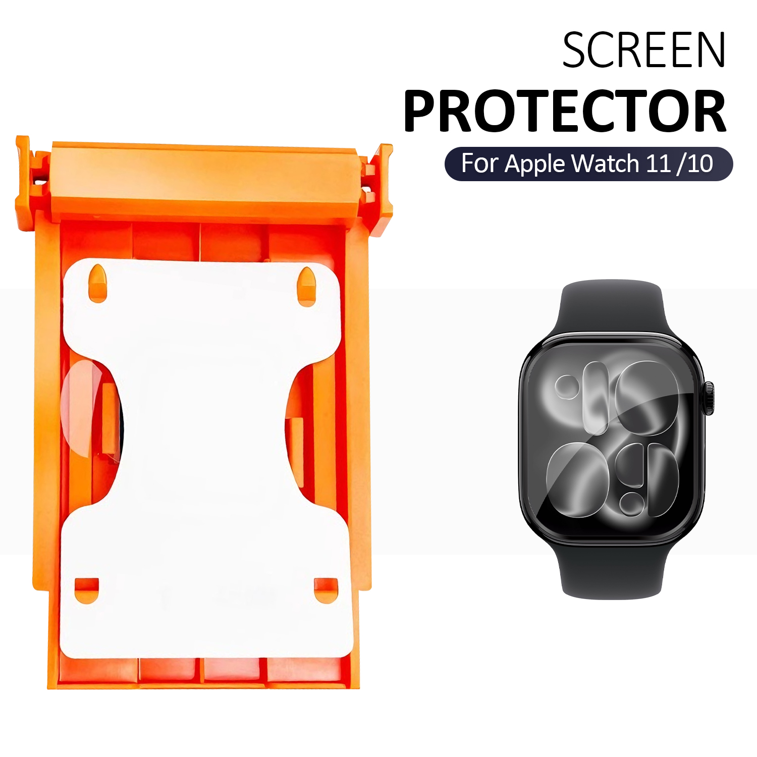 Glass Protector Auto - Protection d'écran pour Apple Watch 11/10,