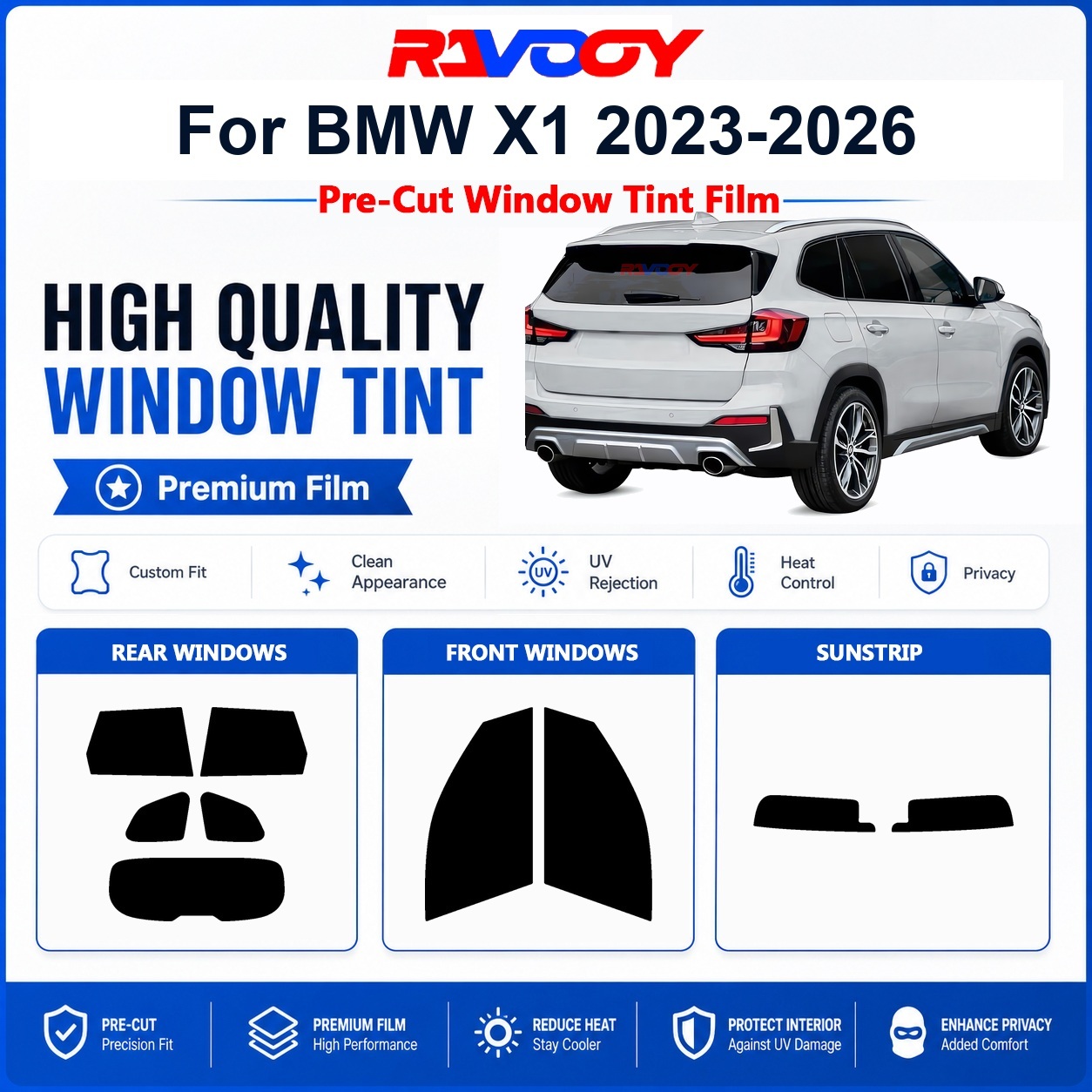 Privacy Screen Protector - Film teinté premium pré-découpé pour vitres