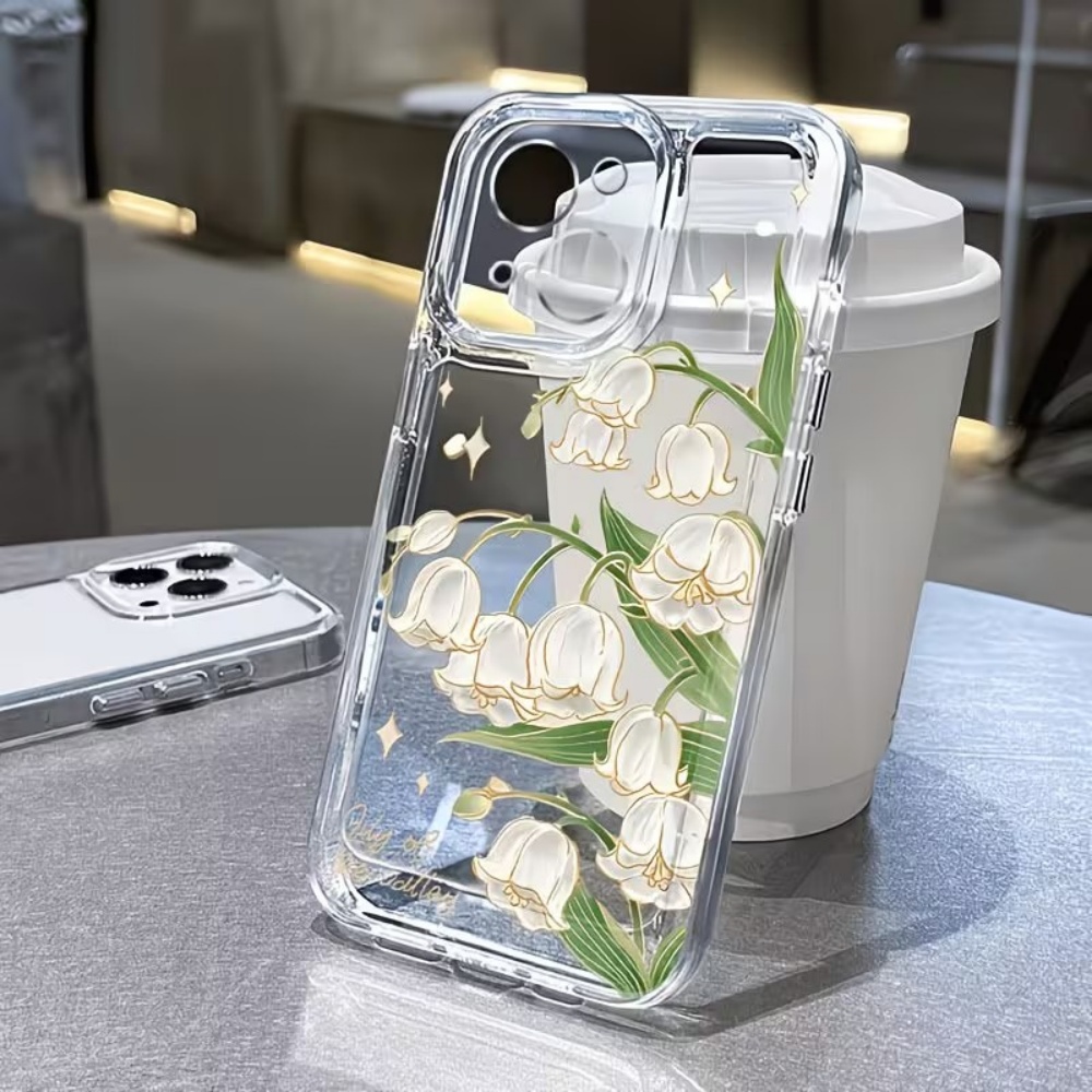 Apple Iphone 15 - Coque de téléphone vintage motif muguet